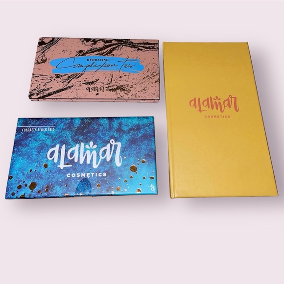 🔅 Alamar Blush, Bronzer & Eyeshadow Pallet Set NEW - Picture 2 of 4